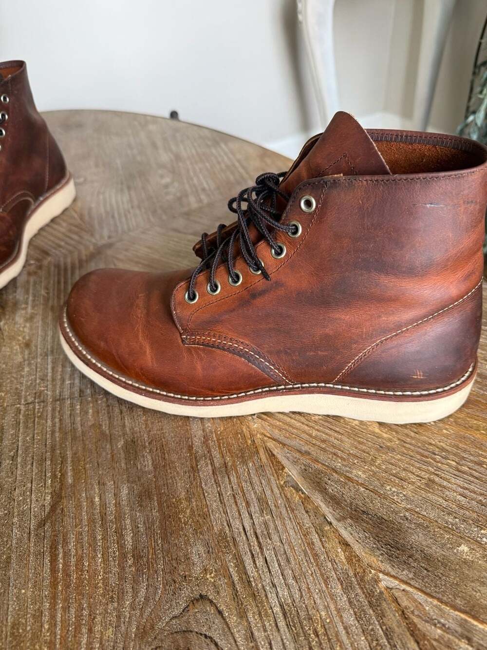 Red Wing 9111 Heritage Classic Round Toe Boots in Copper Rough & Tough Leather
